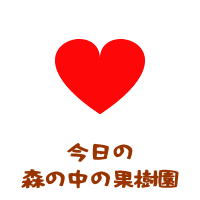 今日の森の中の果樹園－今日森の中の果樹園で販売しているくだもの、体験できるくだもの狩り、営業時間のご案内